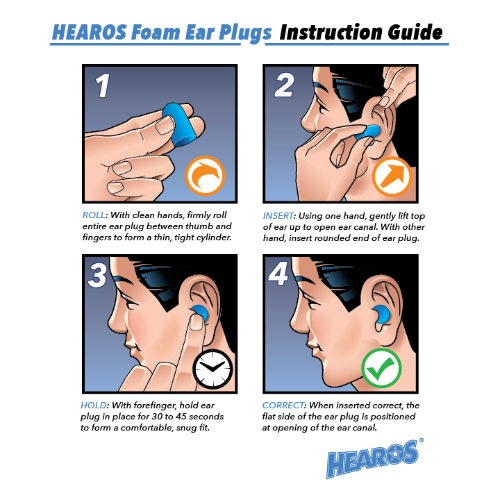 HEAROS Xtreme Ear Plug Protection Series With NRR 33 Rating