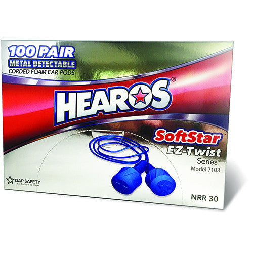 Metal Detectable: SoftStar EZ Twist Series “Hybrid” Foam - HEAROS